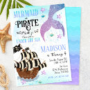 Search for under the sea birthday invitations Girl