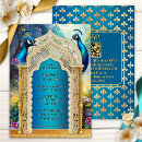 Search for gold peacock wedding invitations Indian