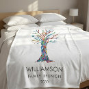 Search for family tree blankets Colourful