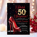 Search for red and gold 50th birthday invitations Fifty and fabulous