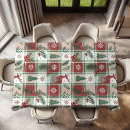Search for vintage christmas tablecloths Plaid
