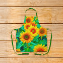 Search for sunflower aprons Yellow flower
