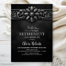 Search for silver retirement invitations Modern