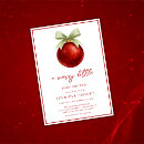 Search for red baubles invitations Watercolor