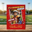 Search for football birthday invitations Modern