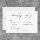 Search for fanciful rsvp cards Black and white