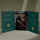 Search for emerald and gold wedding invitations Calligraphy