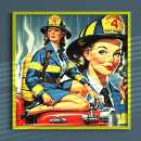 Search for vintage firefighter posters Antique