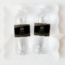 Search for black gold water bottle labels Birthday party