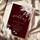 Search for rose gold and burgundy invitations Blush