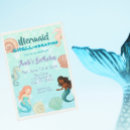Search for shell birthday invitations Mermaid