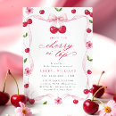 Search for cherry bridal shower invitations Coquette