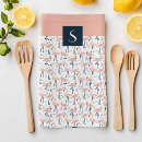Search for pink flamingo pattern tea towels Birds