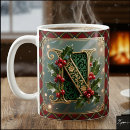 Search for holly coffee mugs Red green