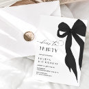 Search for black bow invitations Cheers to thirty