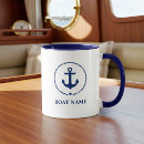 Search for anchor and rope mugs Nautical