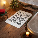 Search for christmas bath mats Black and white
