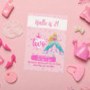 Search for girls princess second birthday invitations Two