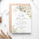 Search for white baby shower invitations Boho