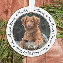 Search for holiday pet memorial ornaments Dog photo