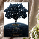 Search for blue tree wedding invitations Navy