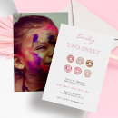 Search for 2nd two sweet birthday invitations Watercolor