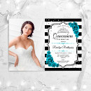 Search for teal quinceanera invitations Roses