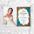 Search for teal and gold quinceanera invitations Tiara