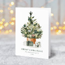 Search for non photo christmas cards Watercolor christmas tree