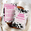 Search for hot pink hen party invitations Disco cowgirl