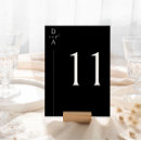 Search for table number invitations Black and white