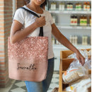 Search for glitter tote bags Rose gold