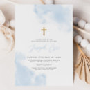Search for boy christening invitations Gold cross