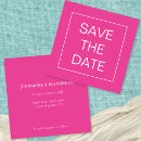 Search for hot pink save the dates Simple