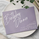 Search for light purple invitations Dinner