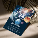Search for galaxy 1st birthday invitations Outer space party