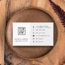 Search for social media icons business cards Clean simple white