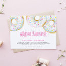 Search for doughnut bridal shower invitations Watercolor