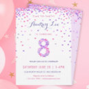 Search for 8th birthday invitations Pink