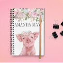 Search for pig notebooks Watercolor
