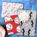 Search for baseball wrapping paper kids