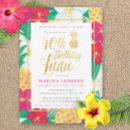 Search for luau 40th birthday invitations Tropical