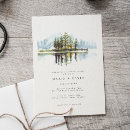 Search for lake rehearsal dinner invitations Forest