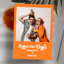 Search for groovy save the dates Orange