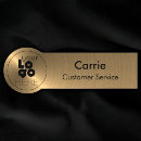 Search for metal with logo name tags With magnetic back