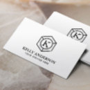 Search for hexagonal business cards Professional
