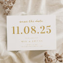 Search for gold white save the dates Modern