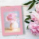 Search for pink peony birthday cards Botanical