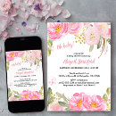 Search for pink gold baby shower invitations Chic