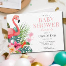 Search for flamingo beach party invitations Hibiscus flowers